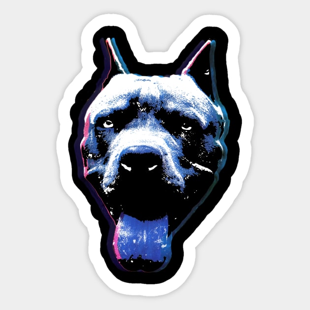 Pitbull Pop Sticker by raidman84